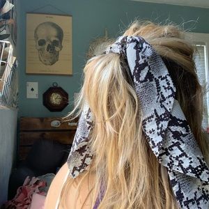Snakeskin Scarf Scrunchie
